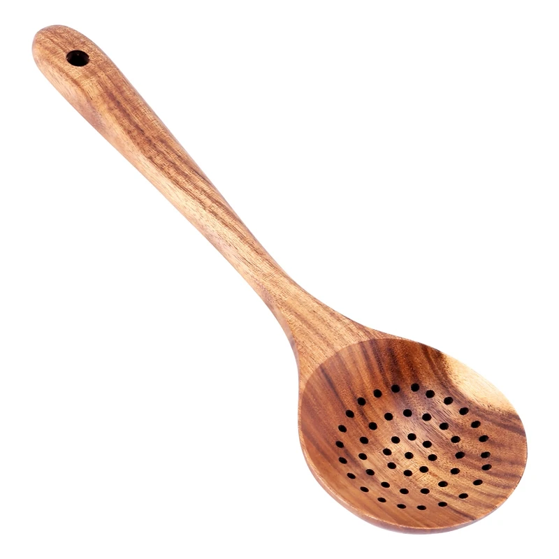 

Teak Wood Spoon Long Handle Spoon Ladle Big Rice Paddle Wooden Cooking Spoon Skimmer Scoop Wooden Kitchen Utensils