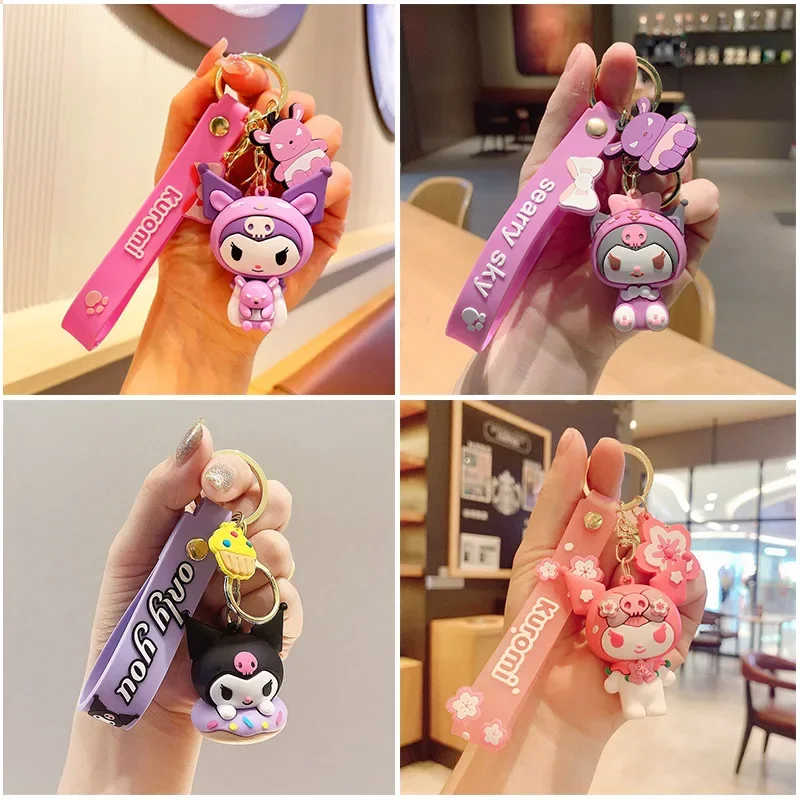 

Sanrio аниме серия брелок сумка Подвеска мультфильм милый Hello kitty My Melody Kuromi Cinnamoroll автомобиль