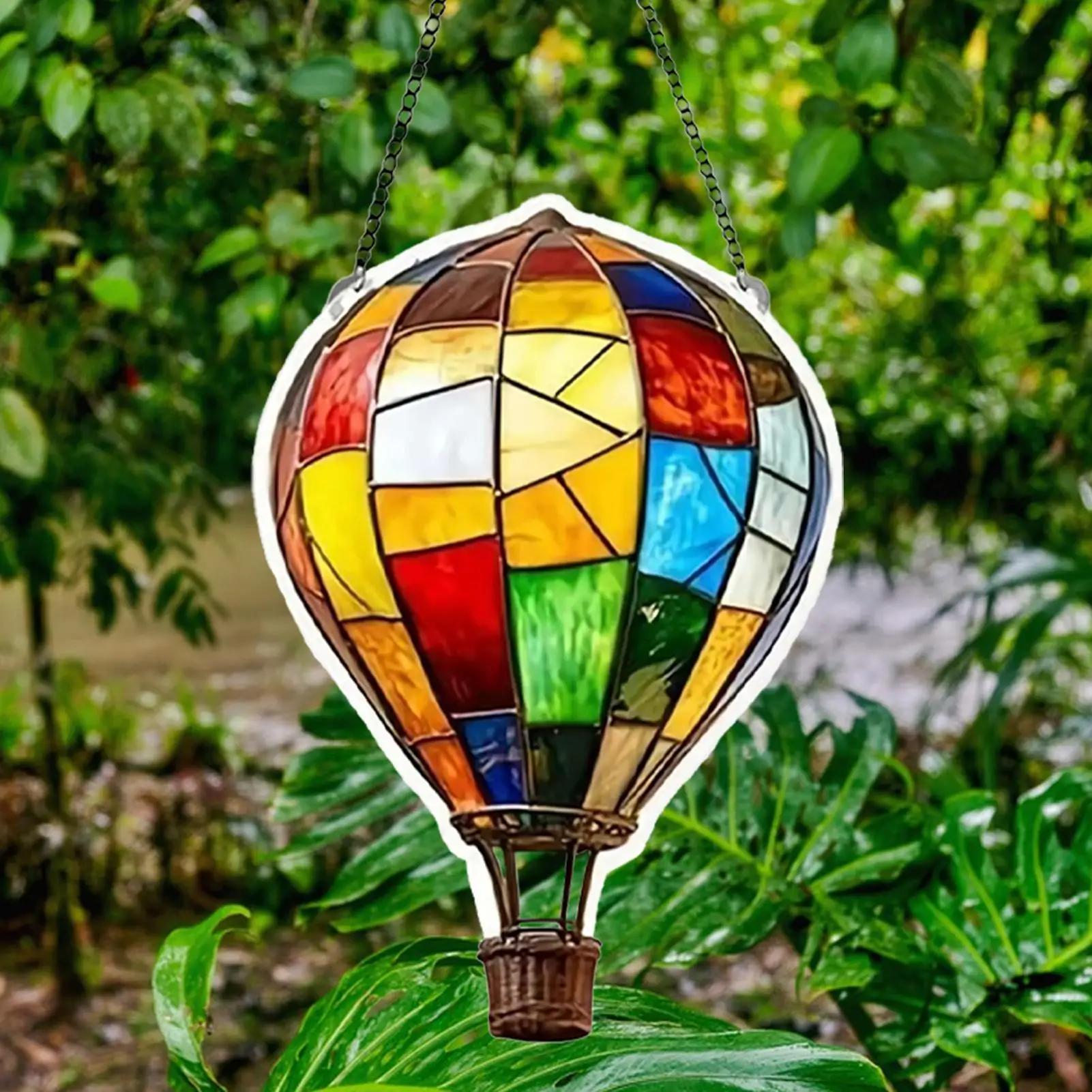 Starsoul Sunflowers Hot Air Balloon Solar Lantern Metal & Glass Solar Hot Air Balloon Hanging - View #7