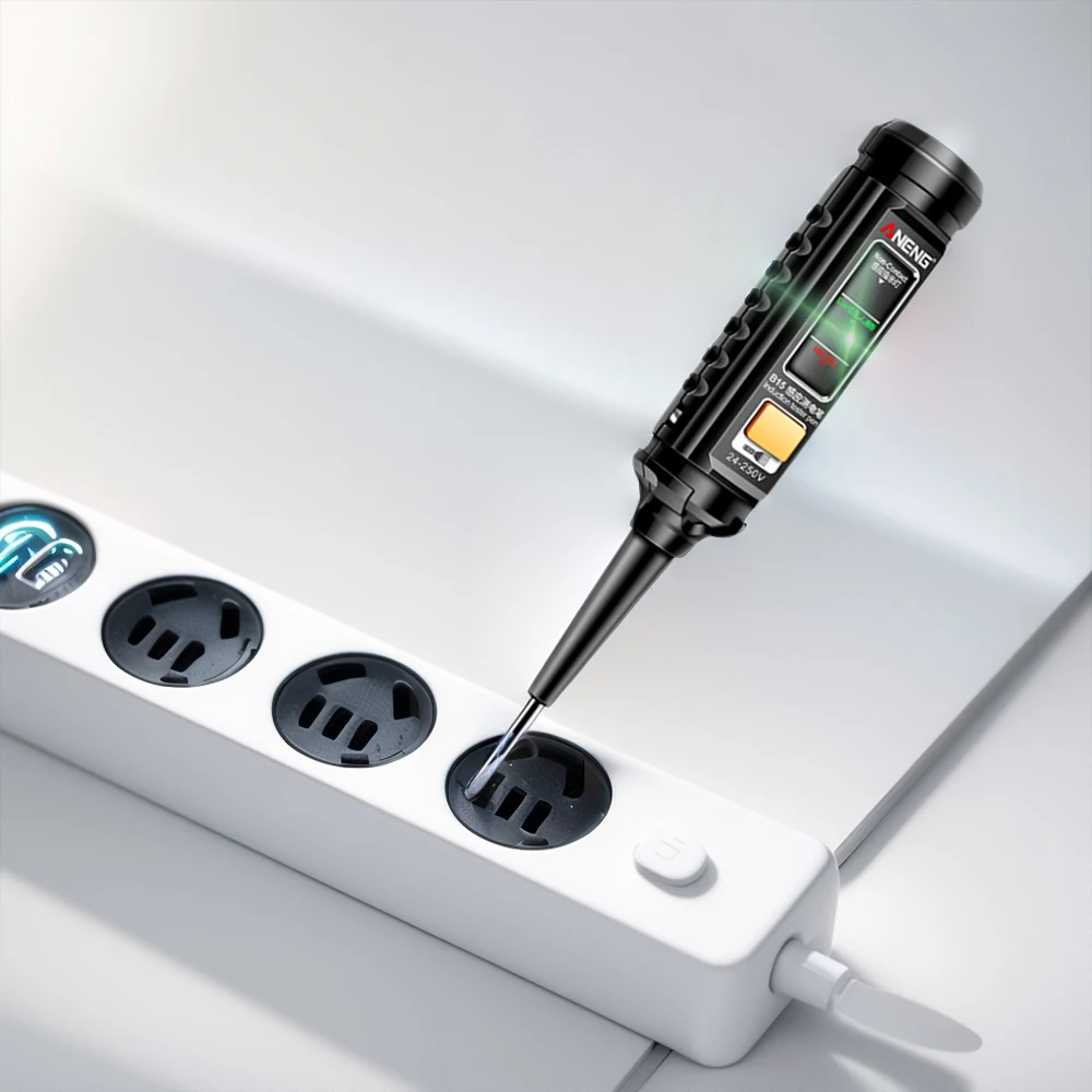 Voltage Detection Pen 24-250V Professional AC Highlight Color Light Electrician Screwdriver NCV Electricity Electrical Tools