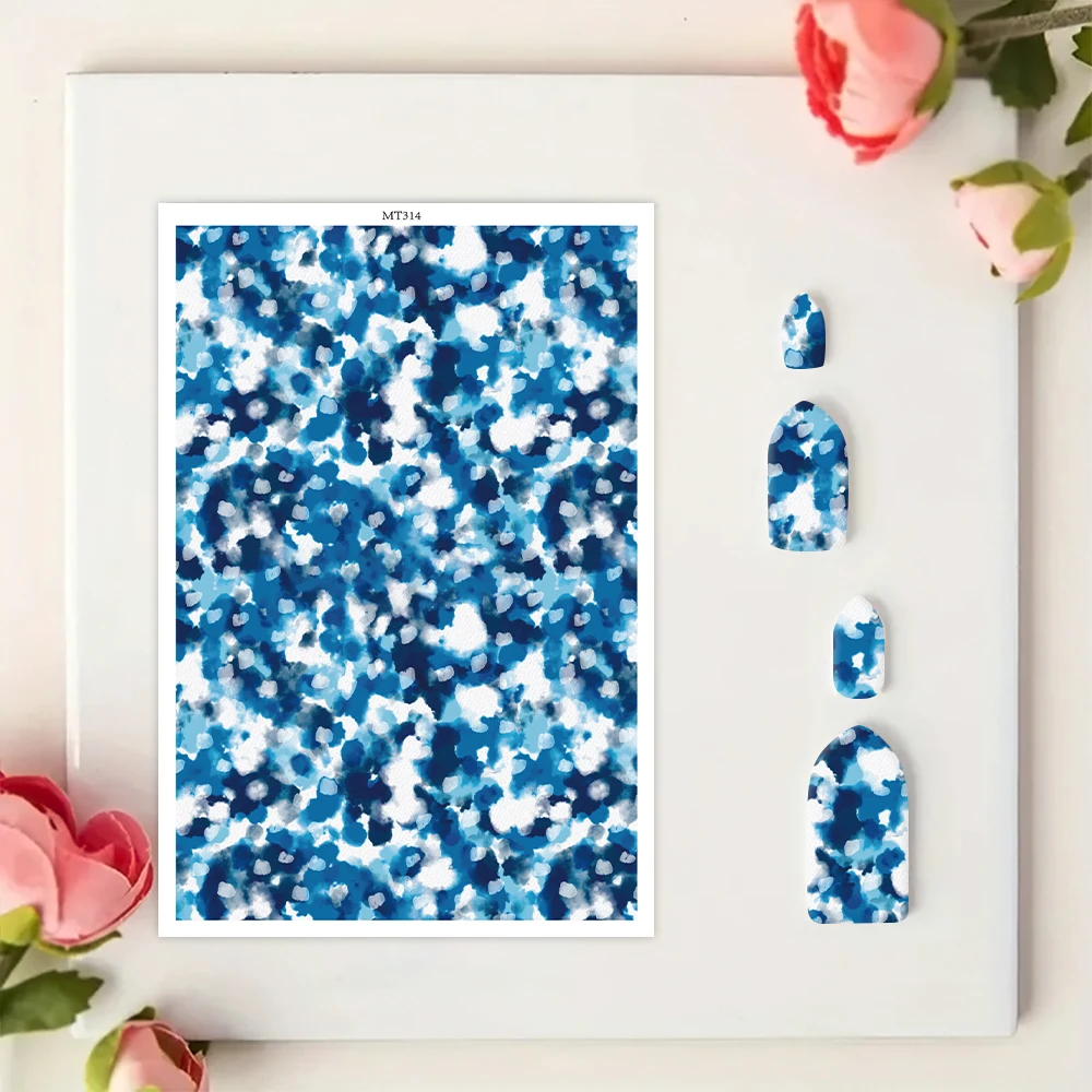 Polymer clay watercolor transfer paper Butterfly flowers pattern DIY jewelry earring pendants Water-soluble disposable stickers
