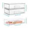 New Desktop Jewelry Box Household Transparent Skin Care Product Storage Cabinet, Dust Drawer Makeup Organizer Box 4