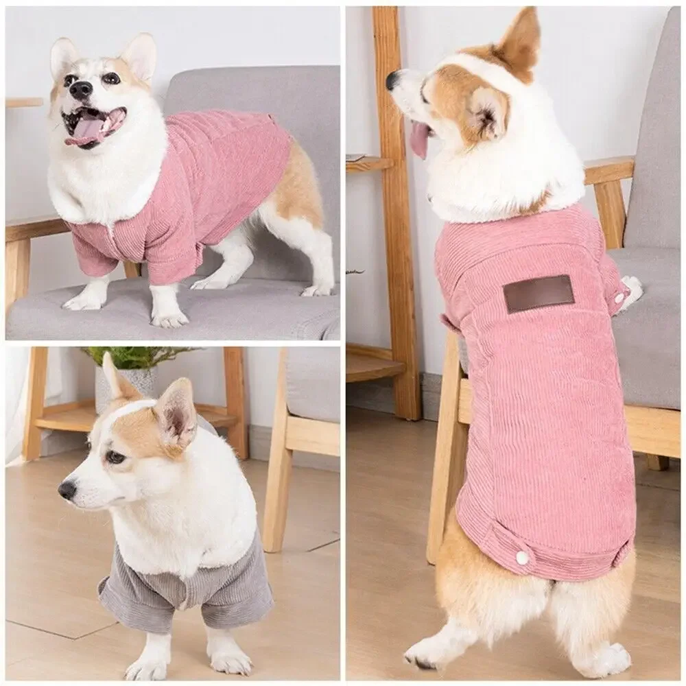Soft Warm Dog Clothes Winter Padded Puppy Cat Coat Jacket for Small Medium Dogs Chihuahua French Bulldog Poodle Vest Pet Outfit pet jacket