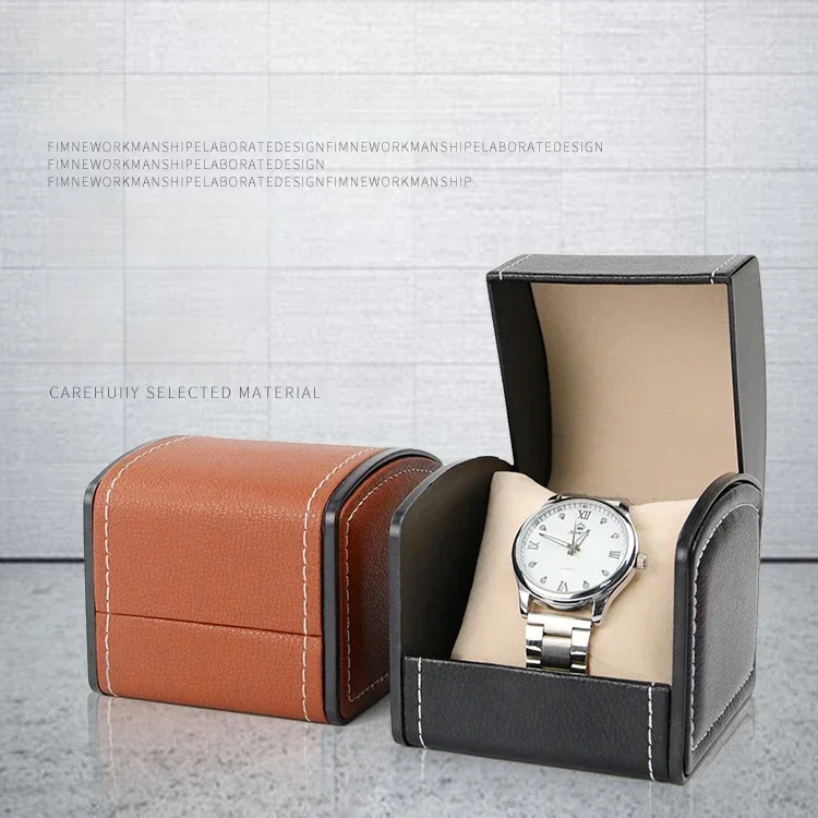 PU Leather Flip Watch Box Jewelry Watch Display Storage Box Men Women Gmt Sub NH35/36/38/34 Case Gift Green Red Black