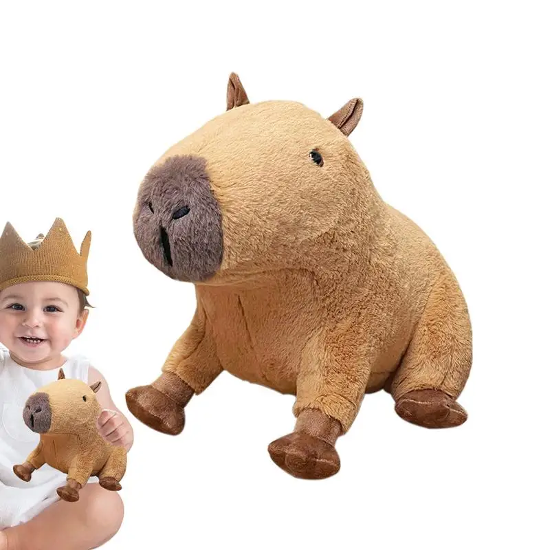 

Capybara Plush Toy Animal Pillow Doll Simulation Capibara Anime Fluffty Toy PP Cotton Soft Stuffed Doll Children Birthday Gifts