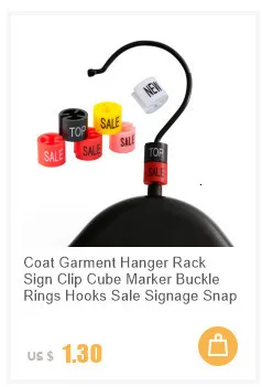 Description Picture 3 of item450 Pcs Plastic Snap Retail Clothes Hanger Size Markers Garment Tags Size Coding Colored Rack Dividers