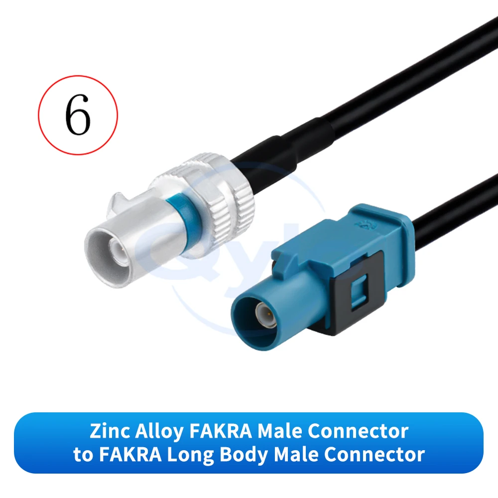 (1 Stück) Wasserdichter FAKRA-Adapter aus Zinklegierung für FAKRA/SMA-Stecker und -Buchsen, Kfz-Kamerakabelbaum 0-6G – Detail 7