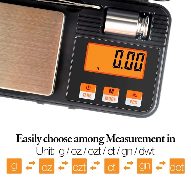 Pocket Scale Kitchen Scale Digital Jewelry Scale Industrial Scale Experimental Scale Weighing Tool for Jewelry Tobacco