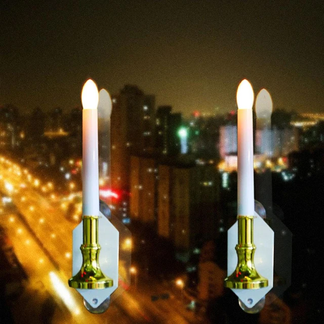 Lampe chauffe-plat LED solaire sans flamme, lumière chaude, fausse bougie,  jaune, étanche, jardin extérieur, cour - AliExpress