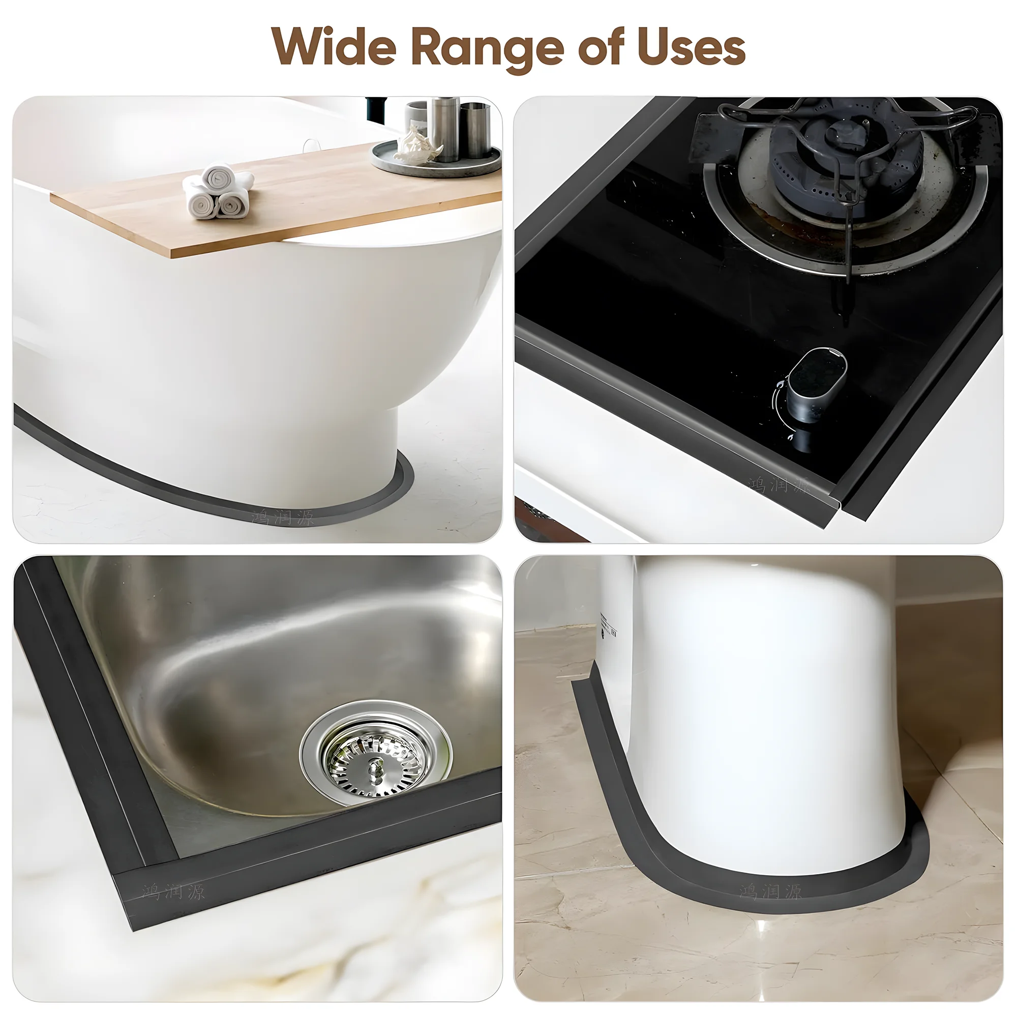 Waterproof Sealing Tape Strips PVC Self Adhesive Wall Sticker Bathroom Shower Bath Seal Caulk Strip Kitchen Sink Mold Proof
