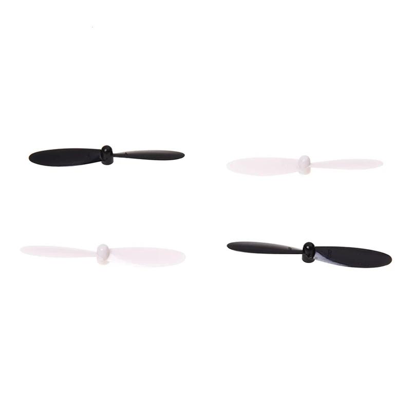 80 Piece Set Propeller Blades With Helices Protective Cover For HUBSAN X4 H107 H107C H107D Quadcopter, Black+White