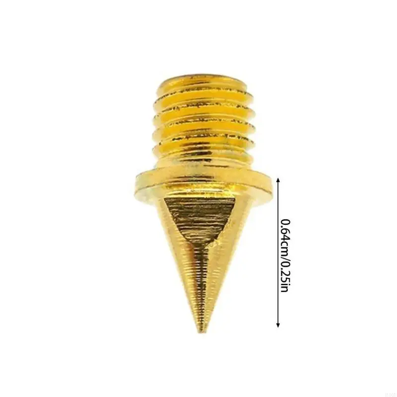 340F 16Pcs 합금강 교체 스파이크 1/4인치 트랙 스파이크 트랙 필드 바늘