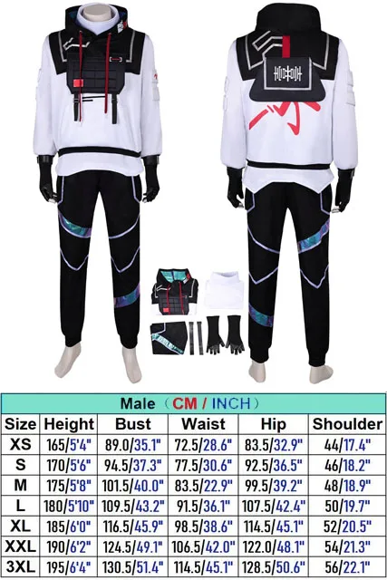 thumbnail image 1 of Fantasia Deadlock ISO Deadlock Omen Cosplay Valorant Juego de rol Disfraz Trajes Halloween Carnaval Traje para Hombre Adulto Ropa Masculina, 1 of 5