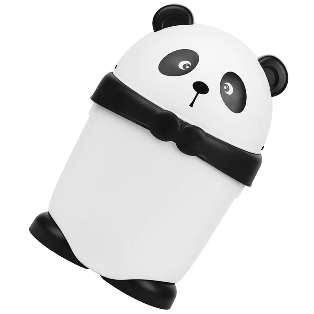 판다 모양 양철 쓰레기통, 플라스틱 쓰레기통, 자동차 쓰레기통, 사무실 욕실, 뚜껑 달린 쓰레기 바구니