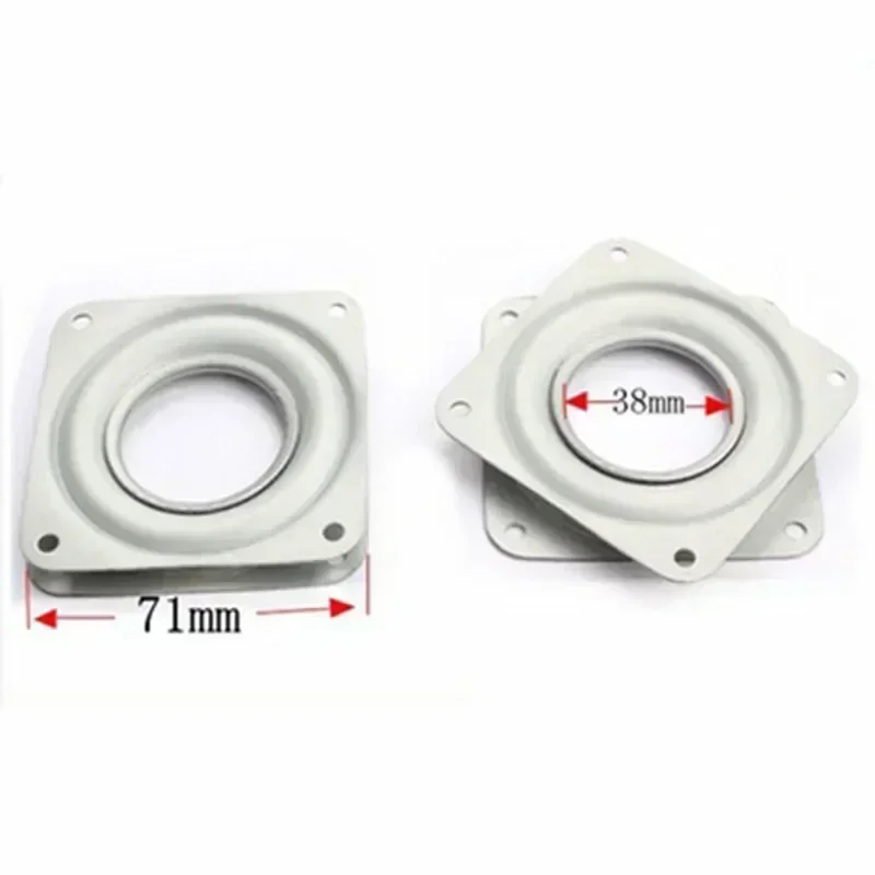 4 Quadrato Svolta Piastra Girevole Metallo Pigro Susan Con Vassoio Tourne-disque TV Rack Strumento Per Ufficio - Foto 9