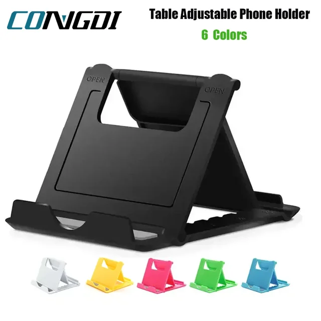 Table Phone Holder Bracket  Adjustable Desktop Stand For Ipad IPhone Samsung Xiaomi Huawei Folding Universal Mobile Phone Stand 1