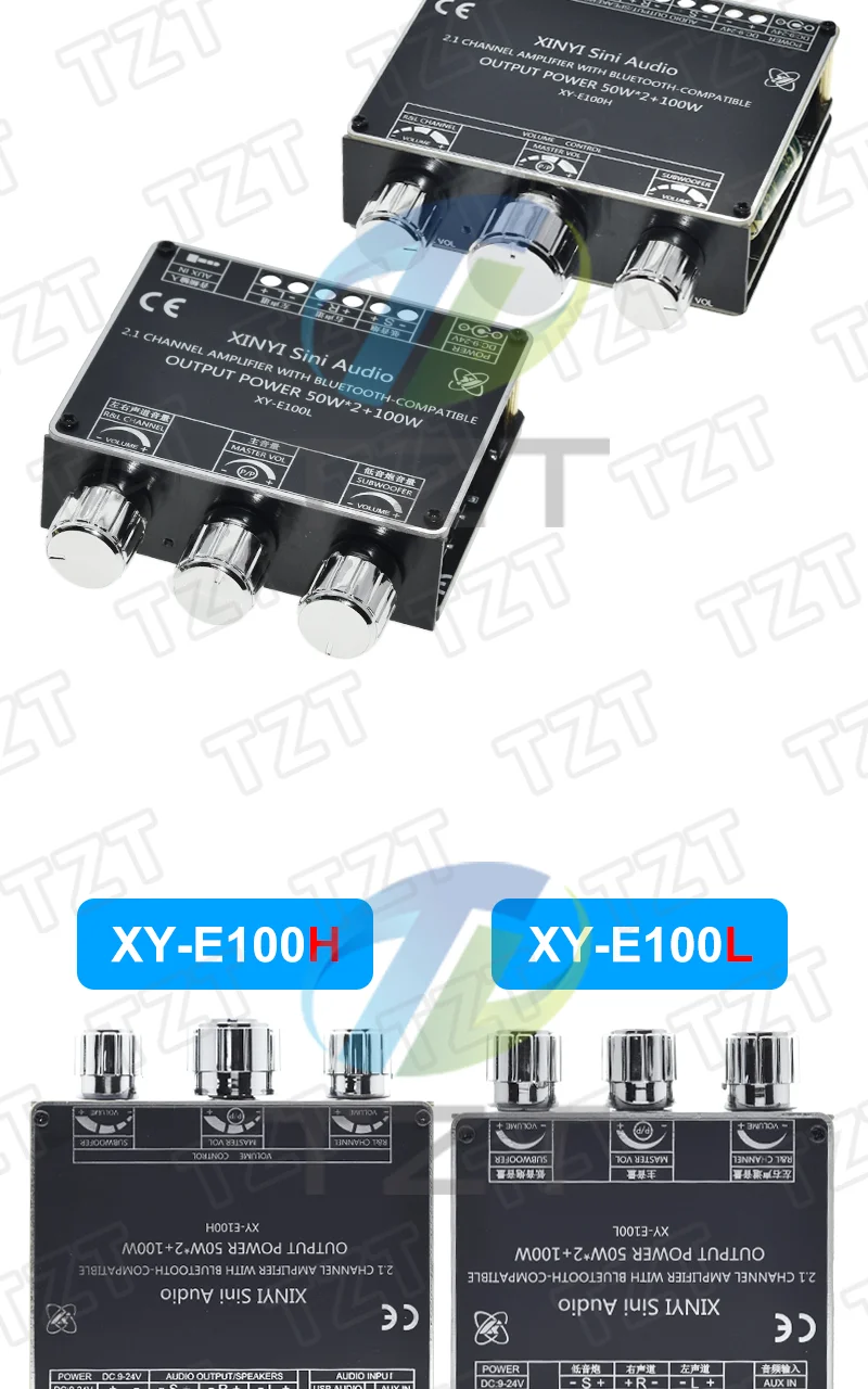 XY-E100H XY-E100L 2.1-Kanal Bluetooth-Audioverstärker-Modul 50W+50W+100W Subwoofer mit hoher Klangtreue und Klangqualität – Detail 21