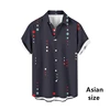 Vintage Striped 3D Print Men Hawaiian Shirts Casual Fashion Lapel Button Short Sleeves Shirt Oversized Summer Unisex Blouse Tops 5