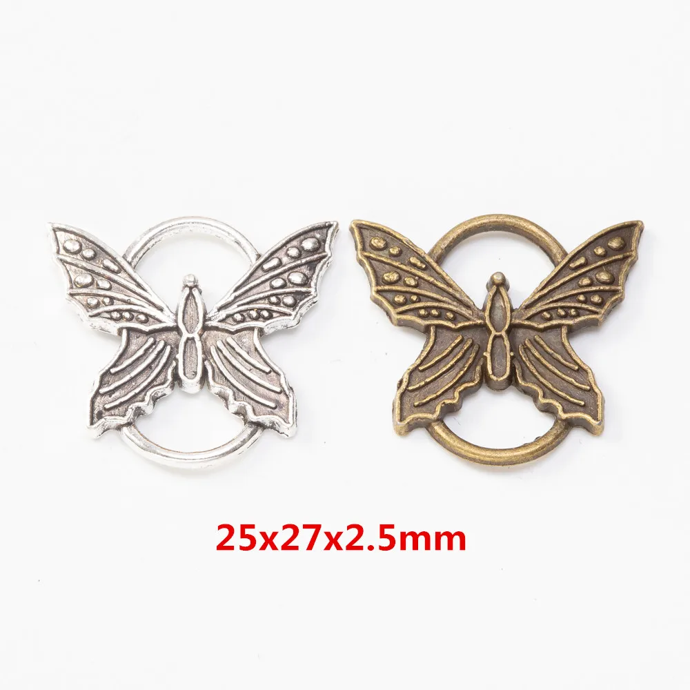 

20pcs butterfly Craft Supplies Charms Pendants for DIY Crafting Jewelry Findings Making Accessory 123