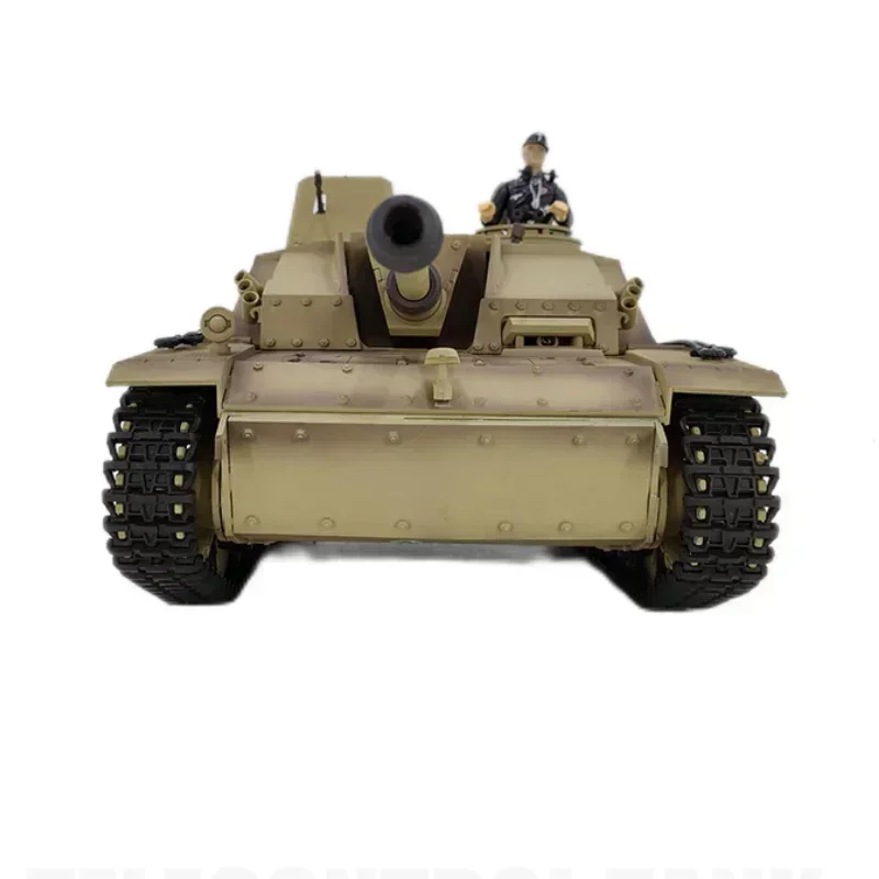 Simulation Tank Henglong 3868 German No.3 F-8 Remote Control Tank Electric Assault Gun 1:16 Rc Model Toys Chidren Birthday Gifts 5