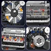 Mould King 10088 The V8 Engine Building Block Assembly Technical Car Brick Set Educational Car Engine Toys Kids Christmas Gift