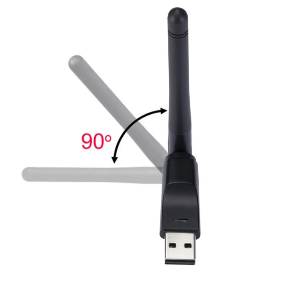 150Mbps WIFI Adapter Wireless Network Card MT7601 USB WiFi Adapter LAN Wi-Fi Receiver Dongle Antenna 802.11 b/g/n for PC Windows