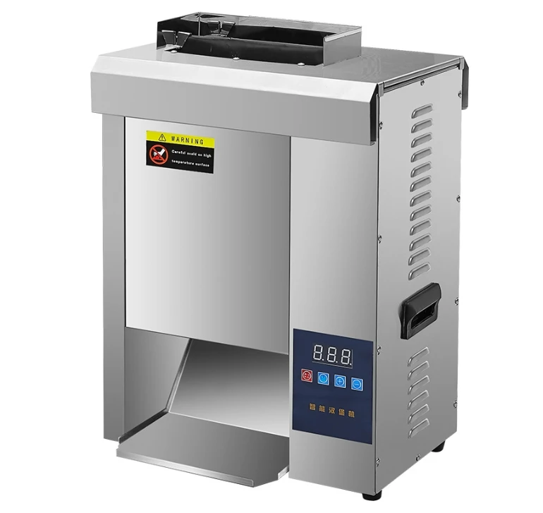 Commercial Chain Table Top Vertical Burger Toaster Machine Buns Sandwich Maker For Restaurant