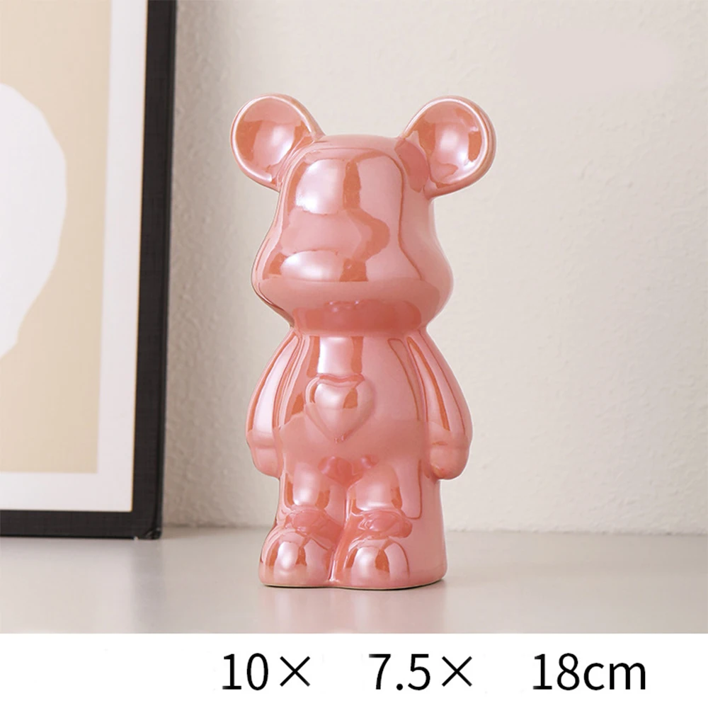 Keramische cartoon teddybeer spaarpot voor woonkamer_voghion.com