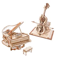 Robotime ROKR Mechanical Music Box 3D Wooden Puzzle for Kids Christmas Gifts 1