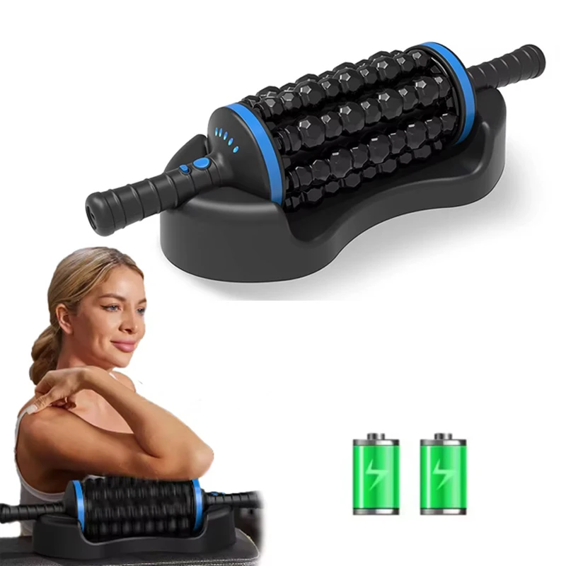 2026 Cordless Roller Body Massage Vibrators Percussive Massager 360 Rolling Muscle Relaxation Back Foot Leg Relaxer Rechargeable