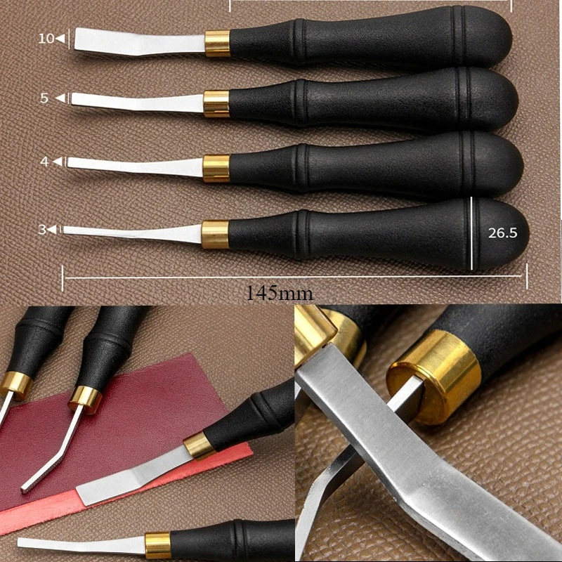 Leather Roughening File Tool Stainless Steel 3/4/5/10mm
