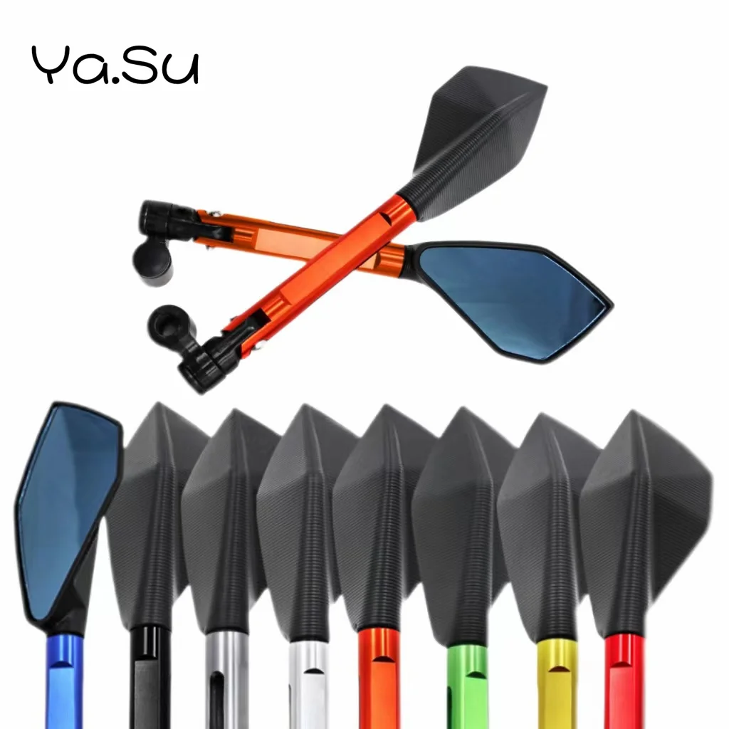 

CNC Rearview Mirror Hd Blue Glass Anti-Glare Universal 8mm 10mm Screw Motorcycle Accessories