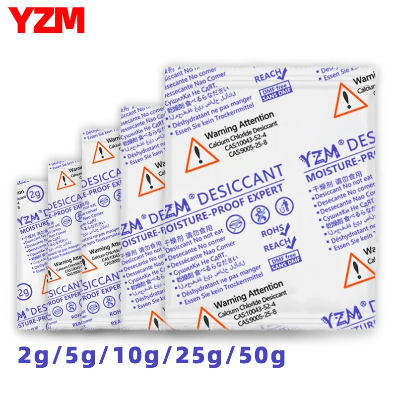 Calcium Chloride Desiccant Handicraft Leather Goods Shoes Clothing Wardrobe Moisture-proof Agent 2/5/10/25/50g silica gel desiccant moisture absorber bag moisture absorber moisture absorbing bag