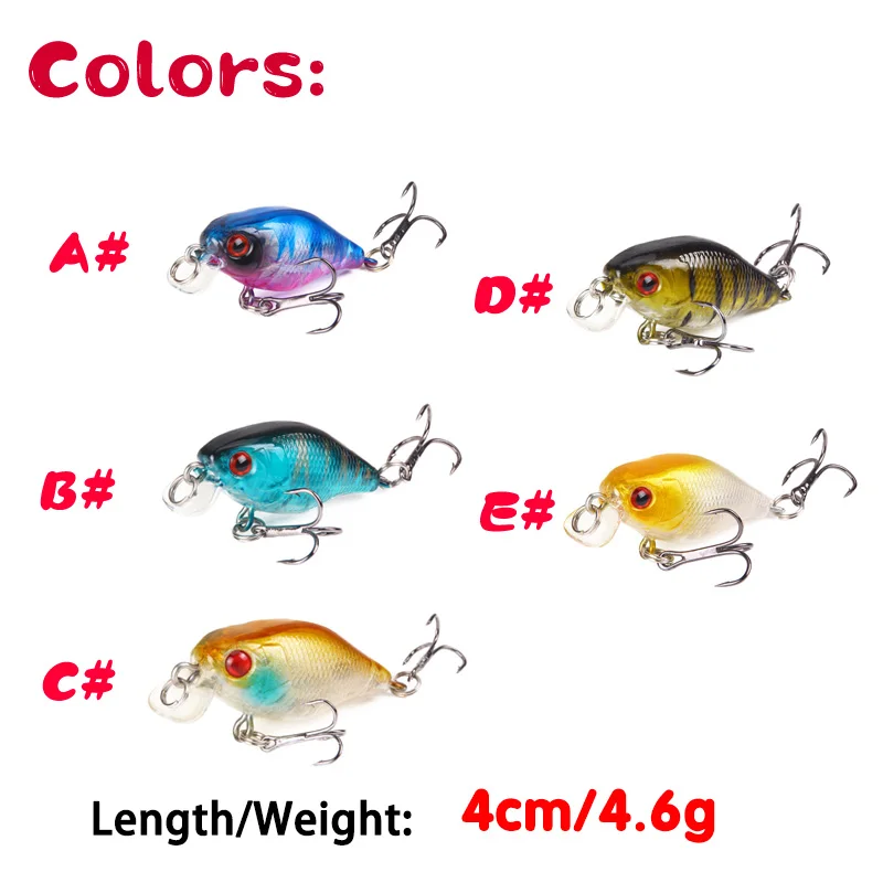 1PCS Artificial Rods Vibrator Sea Fishing Lure Crankbait New Lure 2022 Jig  4.6g4cm Berkley Powerbait Trout Bait Predator Accesso