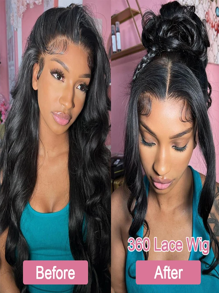 38 Inch Body Wave HD Lace Front Human Hair Wigs Brazilian 250 Density 360 Full Transparent Lace Wig Human Hair Pre Plucked human hair wig lace front wig human hair wigs front lace wig