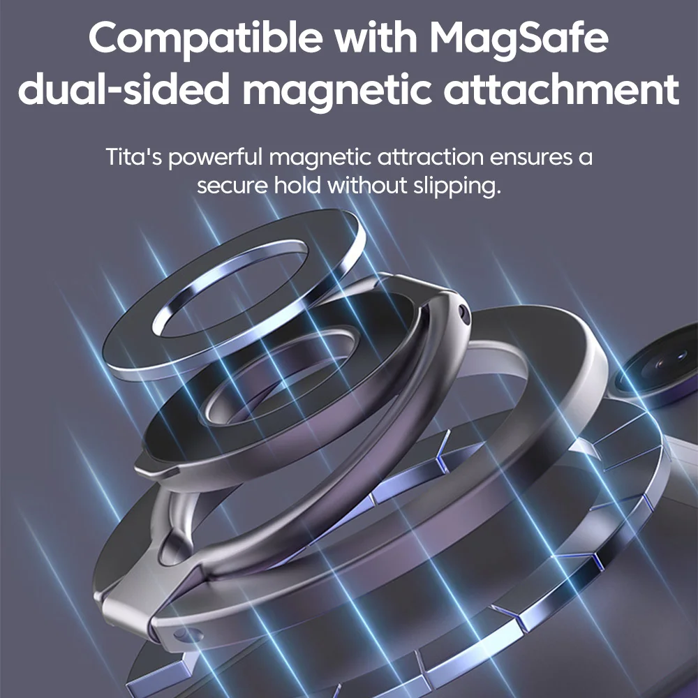 Metal Double Sided Magnetic Finger Ring Holder Cell Phone Stand Car Desktop Universal Mobile Phone Holder Portable Lazy Bracket, Alina Gadgets