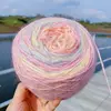 2Roll 250g/roll Colorful Gradient Rainbow Soft Warm And Comfortable Spun Yarn Baby Yarn Ball For Diy Hat Scarves Hand Weaving 3
