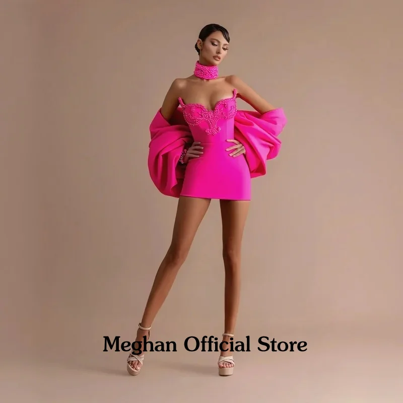 Comelody Fashionable Graduation Dresses for Weddings Appliques Sweetheart  Sheath Mini Cape Prom Vestidos De Gala Customized - AliExpress 320