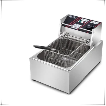 Commercial desktop stainless steel deep fryer Western kitchen French fries machine fried chicken oven electric frying oven 1