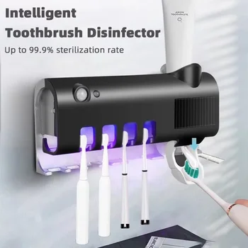 Intelligent Ultraviolet Toothbrush Sterilizer Automatically Squeezes Toothpaste Wall Mounted Toothbrush Holder Sterilization Ite
