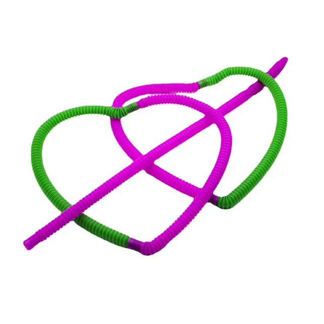 5pcs Colorful Plastic Pop Tube Coil Children Kid Creative Magical Circle Anxiety Stress Relief Toy игрушки для взрослых18 DDJ 2