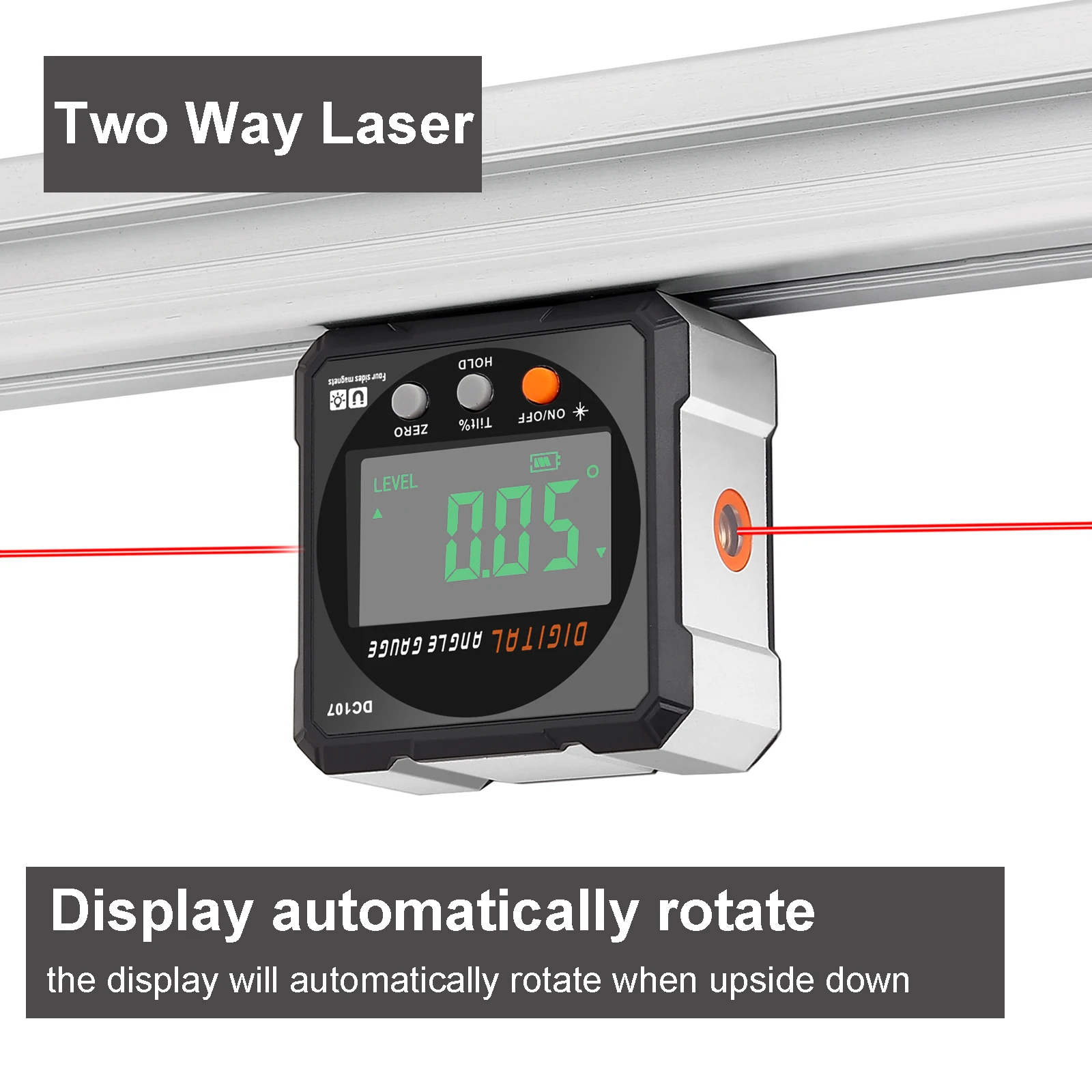 Laser Digital Protractor Inclinometer Protractor Digital Level