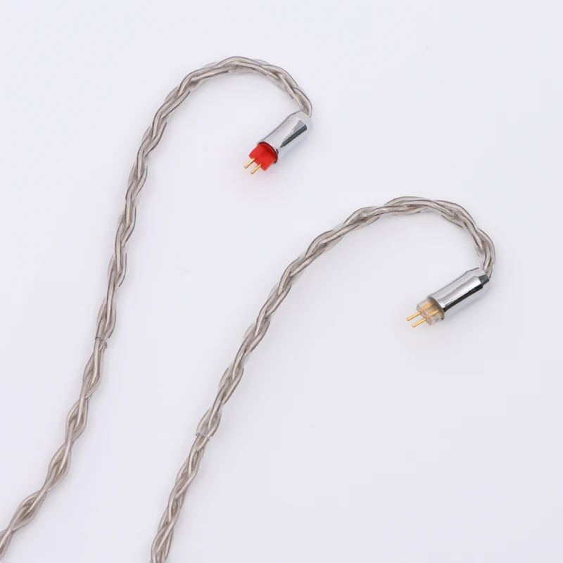 xinhs mozi 2pin 4.4mmケーブル Xinhs 8コア2.5/3.5/4.4mmシルバーメッキイヤホンアップグレード