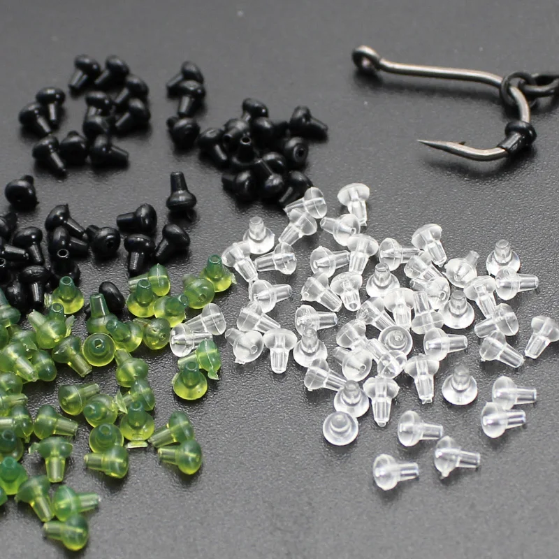 70 Karpfenangeln Zubehör Haken Stop Perlen Haar Rig Köder Schrauben Drehringe Stopper für Karpfen Grob Terminal Tackle Fixateur – Detail 1