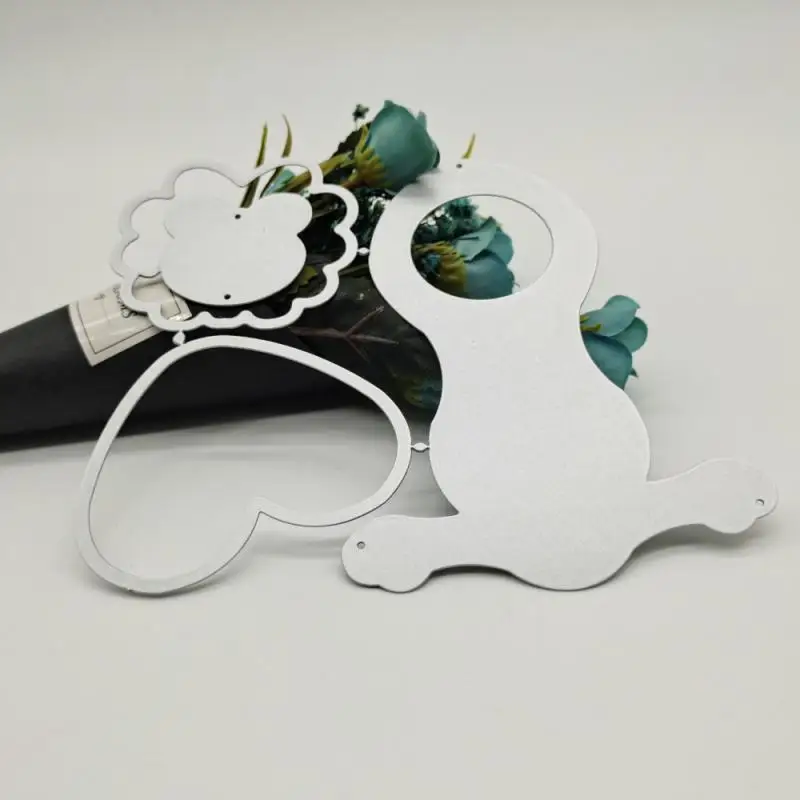Fustelle per la creazione di biglietti, cerchi rotondi creativi a strati di metallo, fustelle per scrapbooking, goffratura e stencil