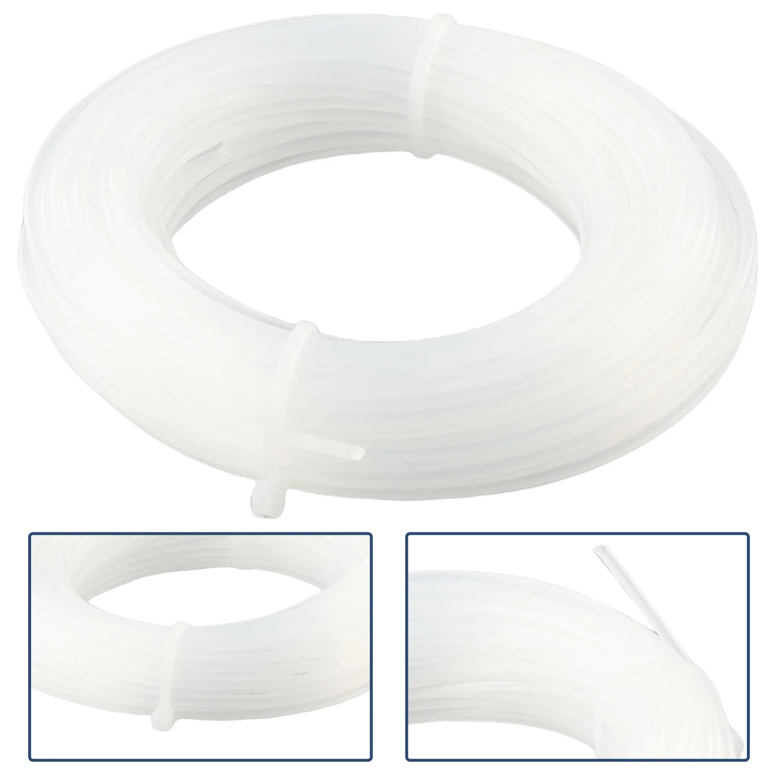 

Superior Quality and Durability 20M Garden Lawn Trimmer Replacement Line Thick 16mm and 20mm Options White Color