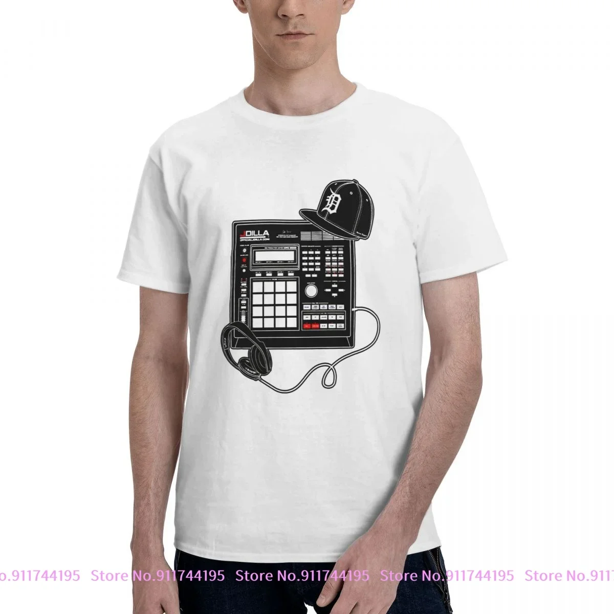 Vtg J Dilla Merch Drum Machine Beat Akai Mpc Hip Hop Rap T-Shirt Tee Funny Shirt Best Seller