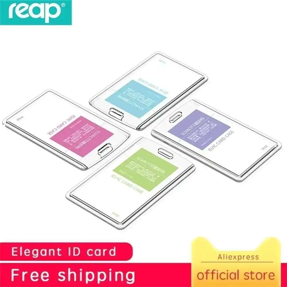 Acrylic Reap 7175 Transparent Badge Holder Crystal Card Bus Id Holders Plastic place card holders place cards floral card holders acrylic sign holders customize products acrylic guestbook signs acrylic photo frame vase