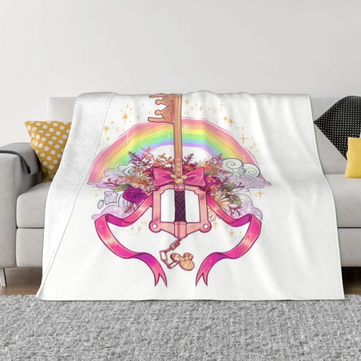 

Cutie Keyblade Master Soft Micro Fleece Blanket Personalized Portable For Living Room Multi Styles