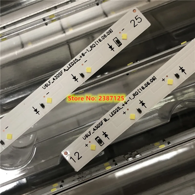 

10PCS LED Backlight Strip For Louvre 43 inch L/R BN96-9723A 9722A BN96-09723A 09722A UN43K5300 UN43K5100 UA43K5100 C UE43K5179S